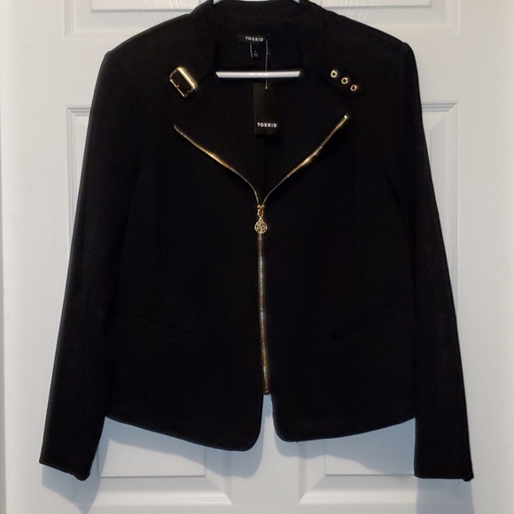 🆕️Torrid Ponte Moto Jacket Size 1x - Picture 2 of 9